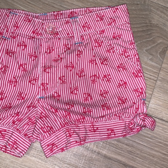 US Polo Assn red striped nautical anchor shorts - Picture 2 of 4